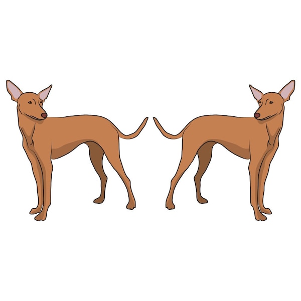 Cirneco Delletna Dog Decal, Dog Lover Decor Vinyl Sticker